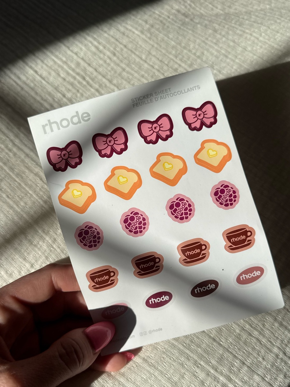 rhode sticker sheet